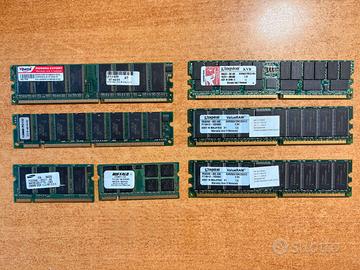 RAM miste (DDR / DDR2 / DDR3 e laptop  SO-DIMM)