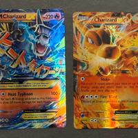 Carte Pokemon coppia MCharizard EX e Charizard EX