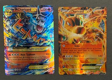 Carte Pokemon coppia MCharizard EX e Charizard EX