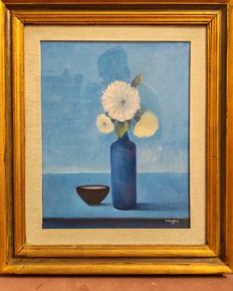Quadro Olio Natura Morta F. Brogelli Anni 70