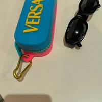 Custodia Occhiali Versace Blu e Rosa
