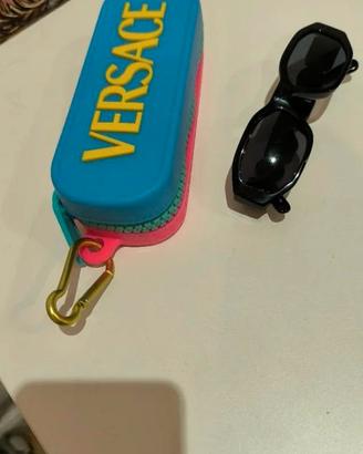 Custodia Occhiali Versace Blu e Rosa