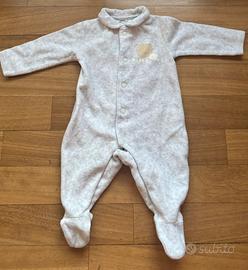 Tutina Prenatal ciniglia 56cm 1-3m con piedini
