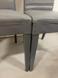 Sedie in legno e pelle Ricci casa