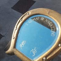 Specchio inizio '900, ferro di cavallo pezzo unico