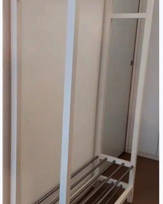 Stand Appendiabiti/giacche con 3 ripiani con aste 