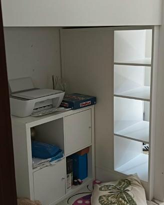 Letto a soppalco IKEA SMÅS con armadio integrato