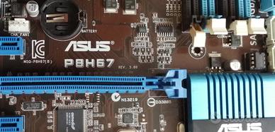 Scheda madre ASUS P8H67 Soket 1155, + CPU Core I7