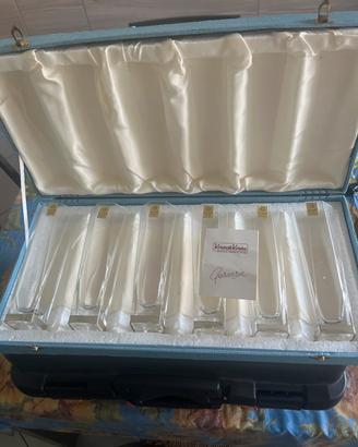 Set bicchieri vintage in cristallo Kristall Krisla