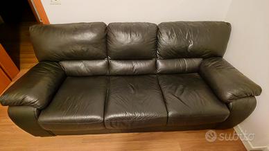 Divano 3 posti Doimo Sofas – Ecopelle nera