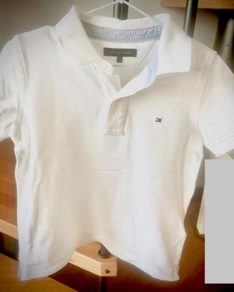 Maglietta Polo Tommy Hilfigher bianca