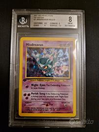 Pokemon Misdreavus 1st edition neo revelation bgs8