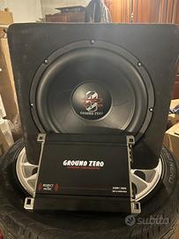 Subwoofer in cassa chiusa ground zero con amplific