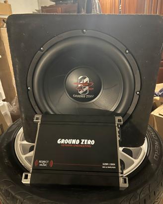 Subwoofer in cassa chiusa ground zero con amplific