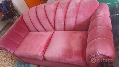 Divano a conchiglia in velluto 