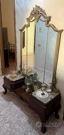 Consolle con specchio in stile barocco