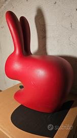 Qeeboo Rabbit Chair Baby rossa – Stefano Giovannon