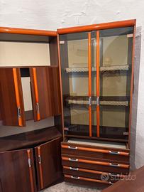 Vetrina Soggiorno Vintage anni ‘80 in legno