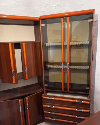 Vetrina Soggiorno Vintage anni ‘80 in legno