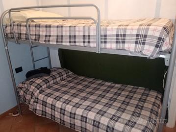 Letto a castello con materassi