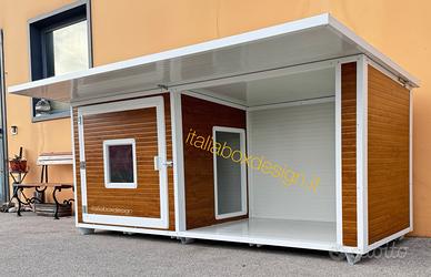 Cuccia con veranda per cani di grande taglia
