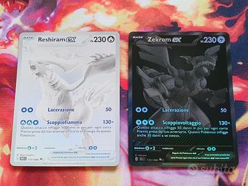 Zekrom Nero 172/086 e Reshiram Bianco 173/086 ITA