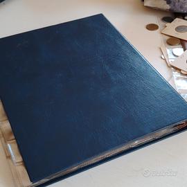 album numismatico con paginette e oltre 250 monete