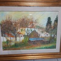 Quadro dipinto a olio di A. Meriggi