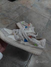 scarpe con lacci di corda