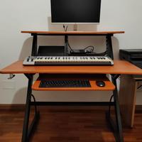 DESK - SCRIVANIA HOME STUDIO CON RACK