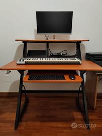 DESK - SCRIVANIA HOME STUDIO CON RACK