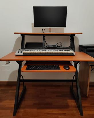 DESK - SCRIVANIA HOME STUDIO CON RACK