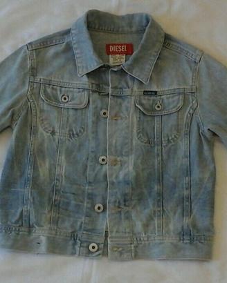 Diesel giubetto giubbino jeans bimbo anni 6/8