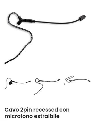 cavo con microfono per iems
