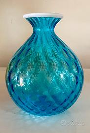 Vaso  Venini Balloton Monofiore. Colore azzurro