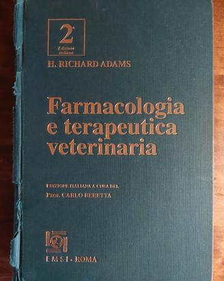 Testo Farmacologia e Terapeutica Veterinaria
