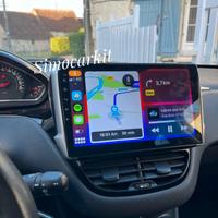 Autoradio car tablet android 12 per peugeot 208