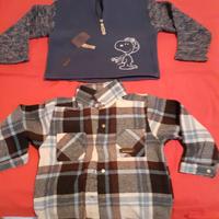 Maglia Snoopy e camicia bimbo