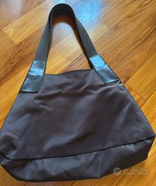 Borsa marrone nylon e pelle Brics ORIGINALE