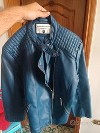 Giacca Biker Ecopelle Terranova Donna XL – Blu Pet