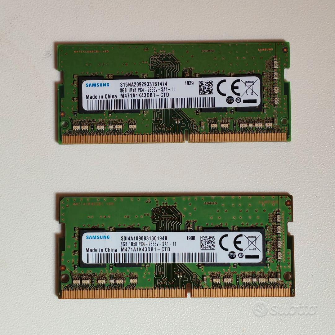 2x8GB RAM SAMSUNG DDR4 PC4-2666V SODIMM (16GB) - Informatica In