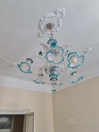 Lampadari d'epoca in vetro di murano 