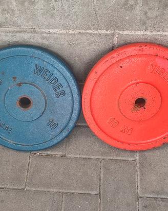dischi pesistica da 10 kg cadauno 