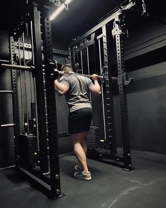 Power Rack Multifunzione Smith, 2x110kg, Dip