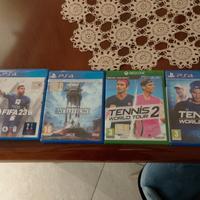 3 videogiochi playstation 4 e  1  per  xbox one