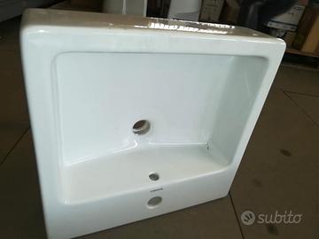 NUOVO Lavabo ad appoggio Duravit Vero 045250 bianc