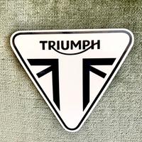 Adesivi Logo Triumph Nero sfondo Trasparente