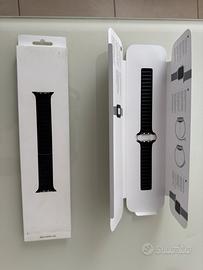 Apple cinturino loop in pelle nera 44/45/46mm