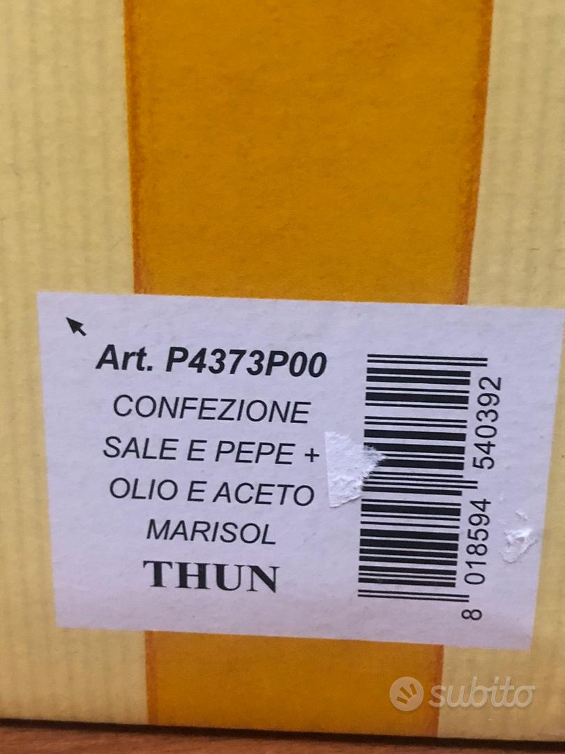 Set sale, pepe, olio ed aceto Marisol