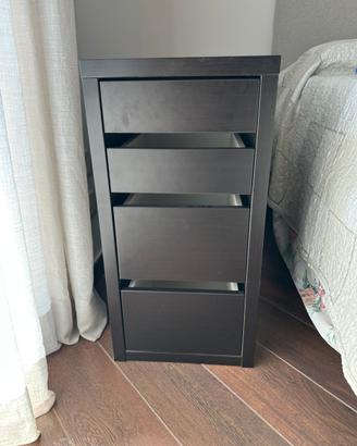 Cassettiera nera ikea micke